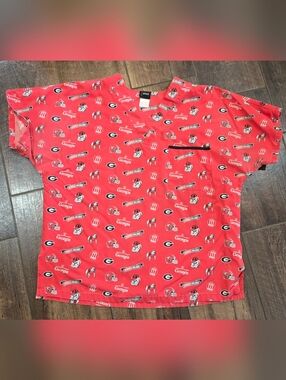 UGA Scrub Top
